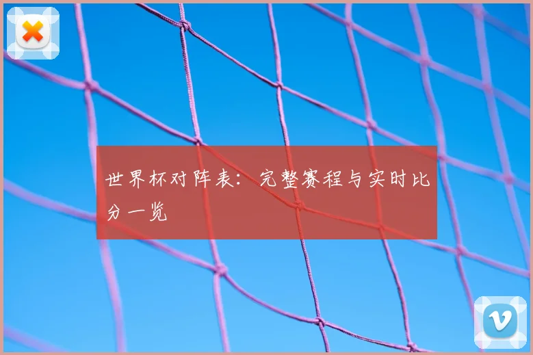 世界杯对阵表：完整赛程与实时比分一览